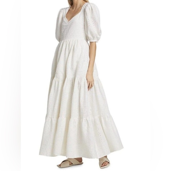 Mille Resort Maja Dress in Pearl Eyelet XXS - Picture 8 of 15